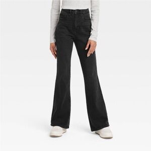 Universal Threads High Rise Flare Black Wash Jeans